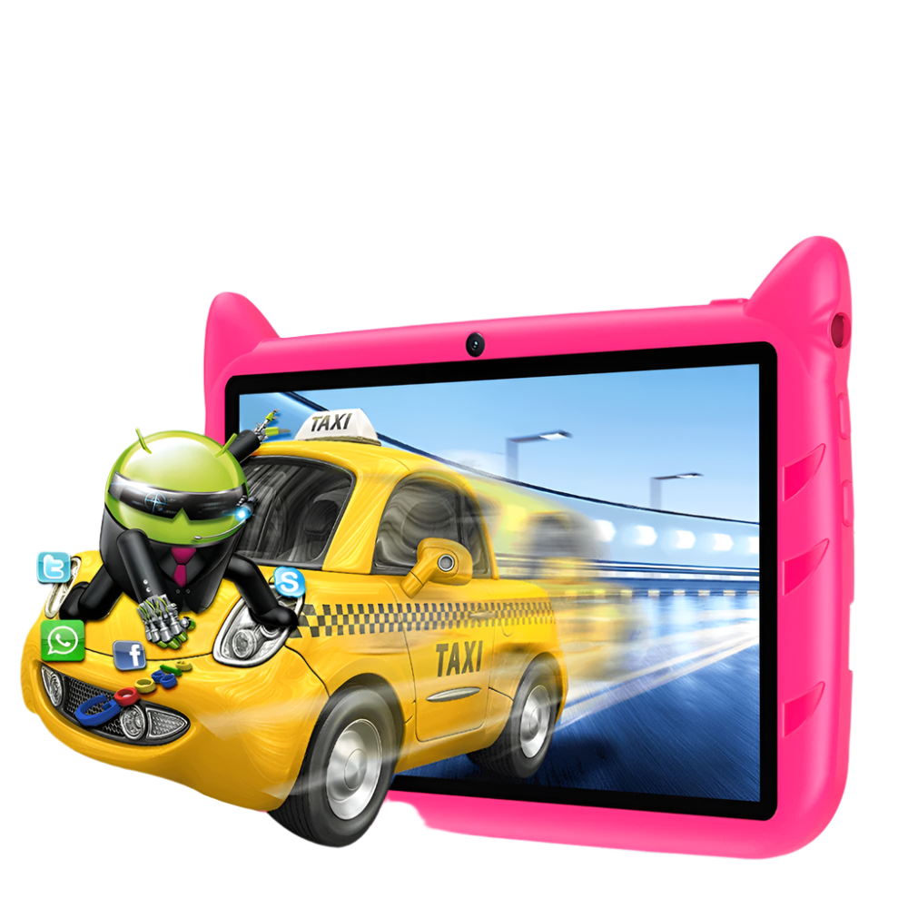 7 Inch Kid Tablet Android 13, 4GB RAM 64GB ROM,1TB Expand,5G Wifi,4000Mah Battery,Dual Camera, Children'S Gift Kids 